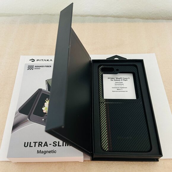 💯 Genuine📱PITAKA📱 MagEZ Case 3 for Z Flip 5 Compatible with MagSafe, Overture - Picture 15 of 16